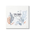 thumbnail image 1 of Stupell Industries Tan Lines & Good Times Beach Quote Graphic Art Gallery Wrapped Canvas Print Wall Art, Design by Janelle Penner, 1 of 7