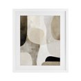 thumbnail image 1 of Stupell Industries Mid-Century Tan Shapes Organic Balance White Framed Print Under Glass, 13 x 16, by Ink Drop Loft, 1 of 8