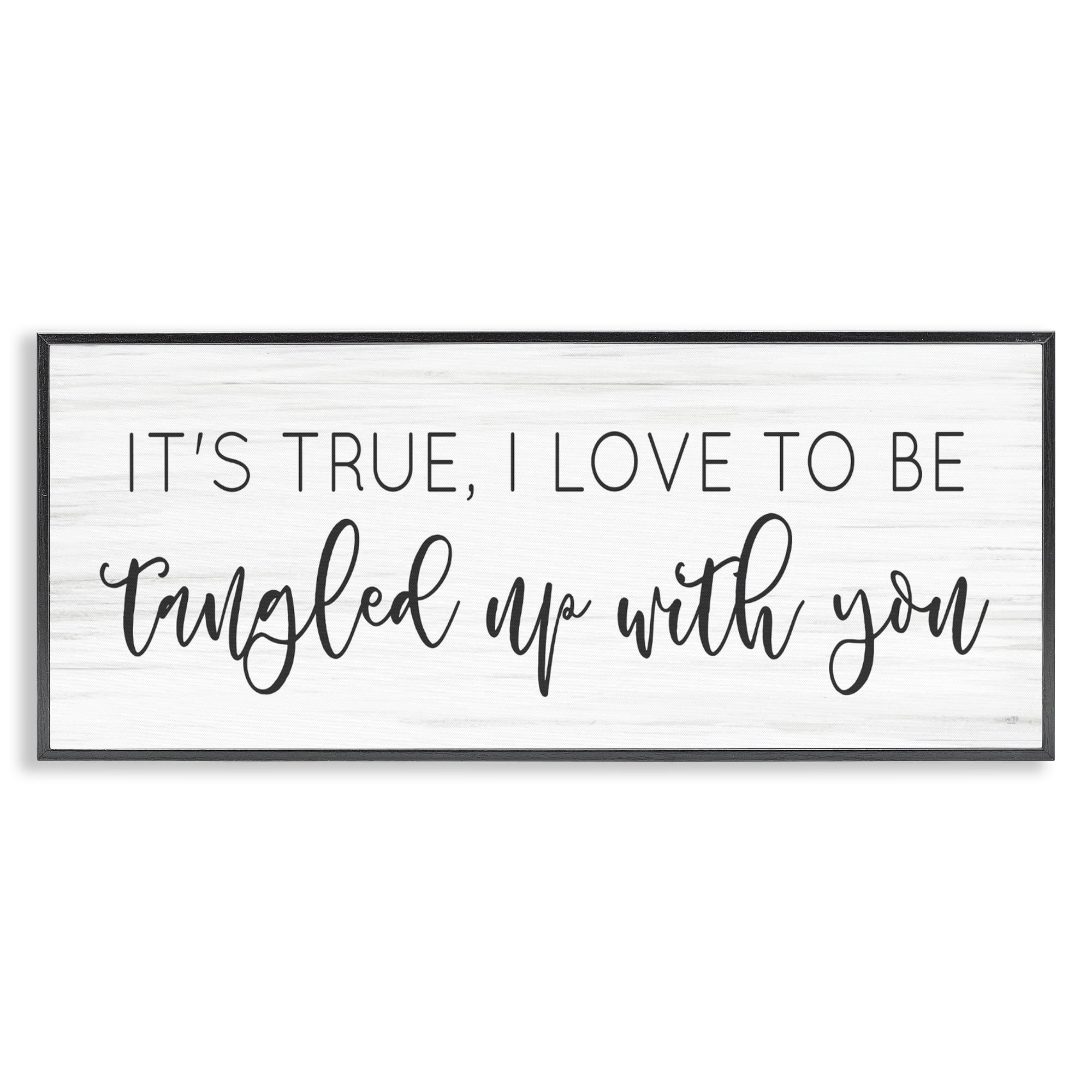 Stupell Industries Tangled Up With You Black Framed Giclee Art, design by Lux + Me Designs