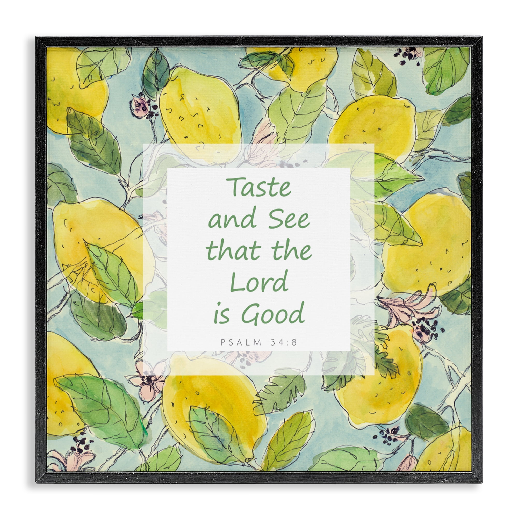 Stupell Industries Taste & See Lord Is Good Black Framed Giclee Art, design by Lanie Loreth