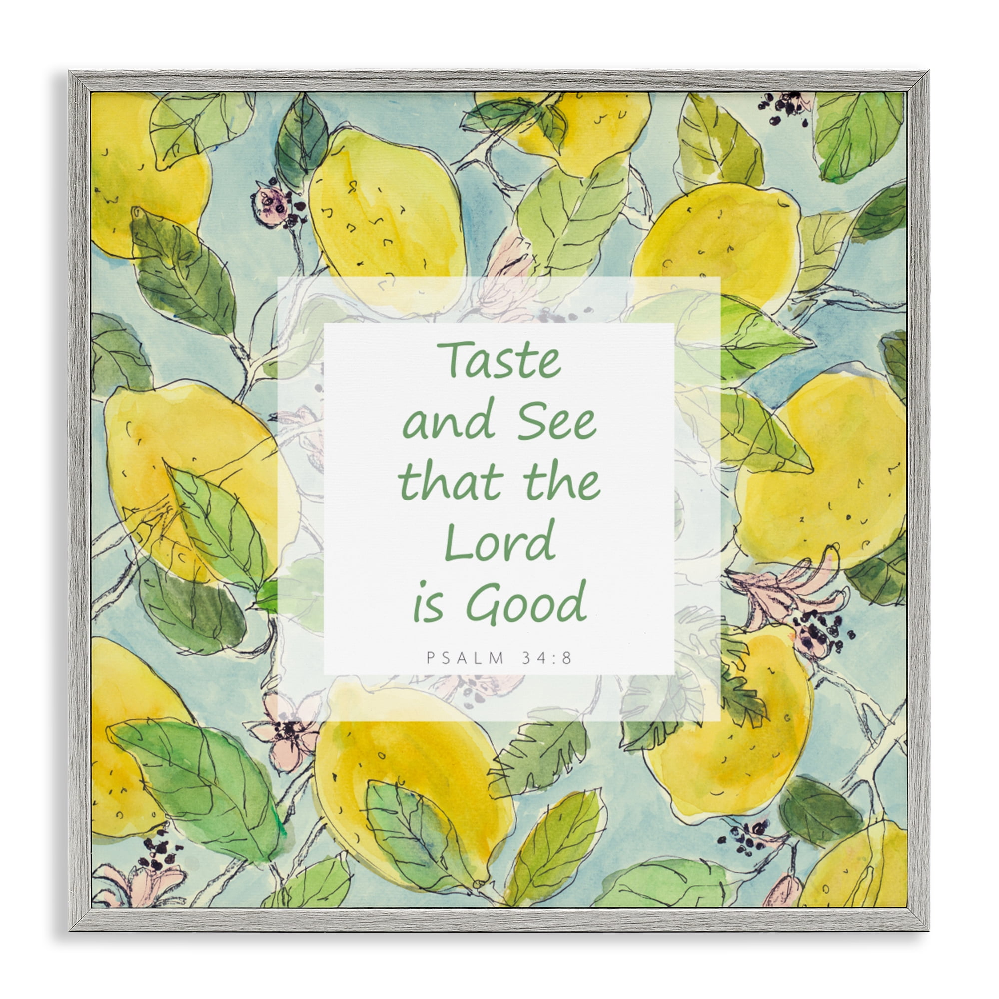 Stupell Industries Taste & See Lord Is Good Gray Framed Giclee Art, design by Lanie Loreth