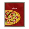 thumbnail image 1 of Stupell Industries Tasty Savory Pizza Food & Beverage Painting Brown Floater Framed Canvas Art Print Wall Art, 17 x 21, 1 of 9