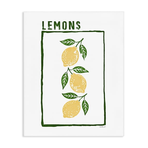 Stupell Industries French Country Tasty Summer Lemons Canvas Art, 36 x 48, by Amanda Greenwood