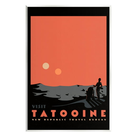 Stupell Industries Tatooine Vast Science Fiction Land Graphic Art Unframed Art Print Wall Art, Design by Matheus Lopes Castro