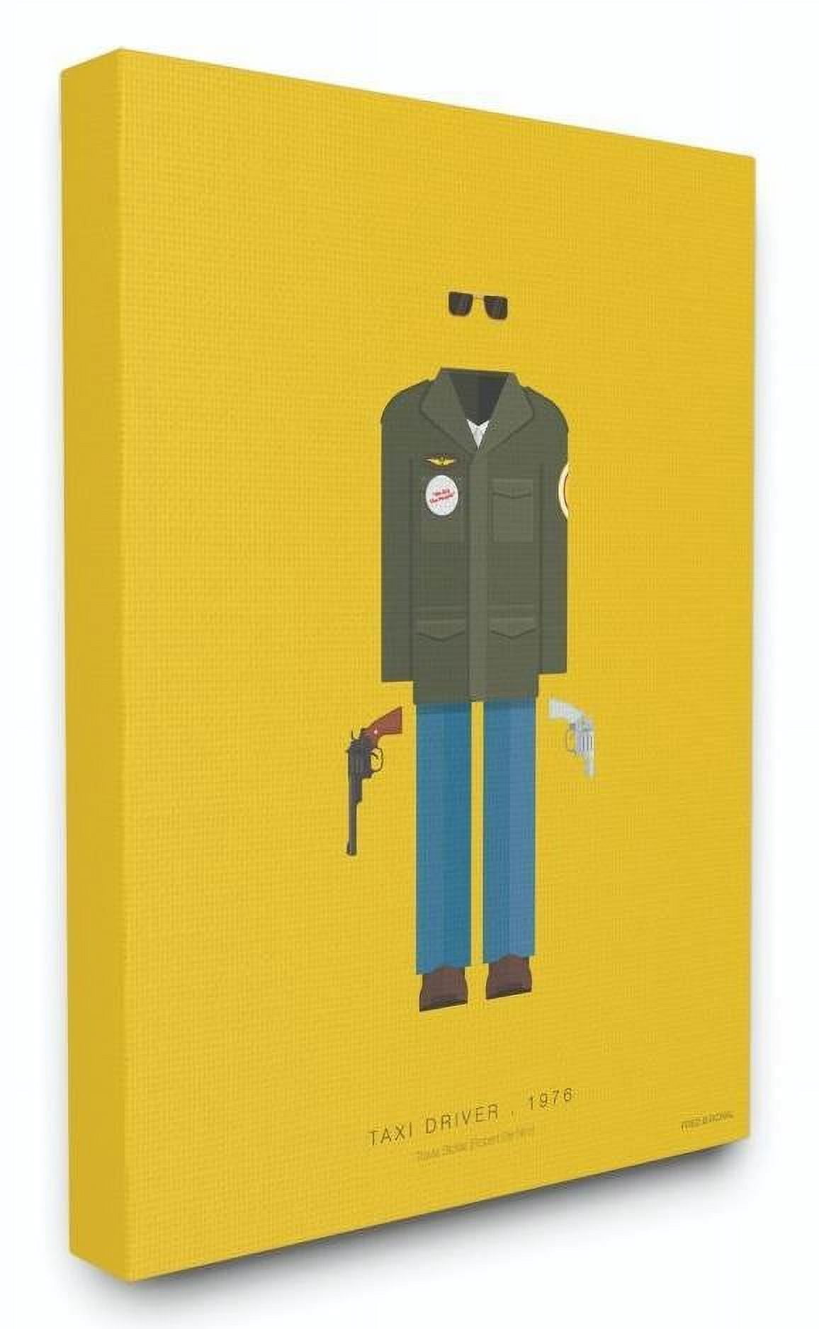 Stupell Industries Taxi Driver Famous People Characters Fashion Design Canvas Wall Art by Fred Birchal