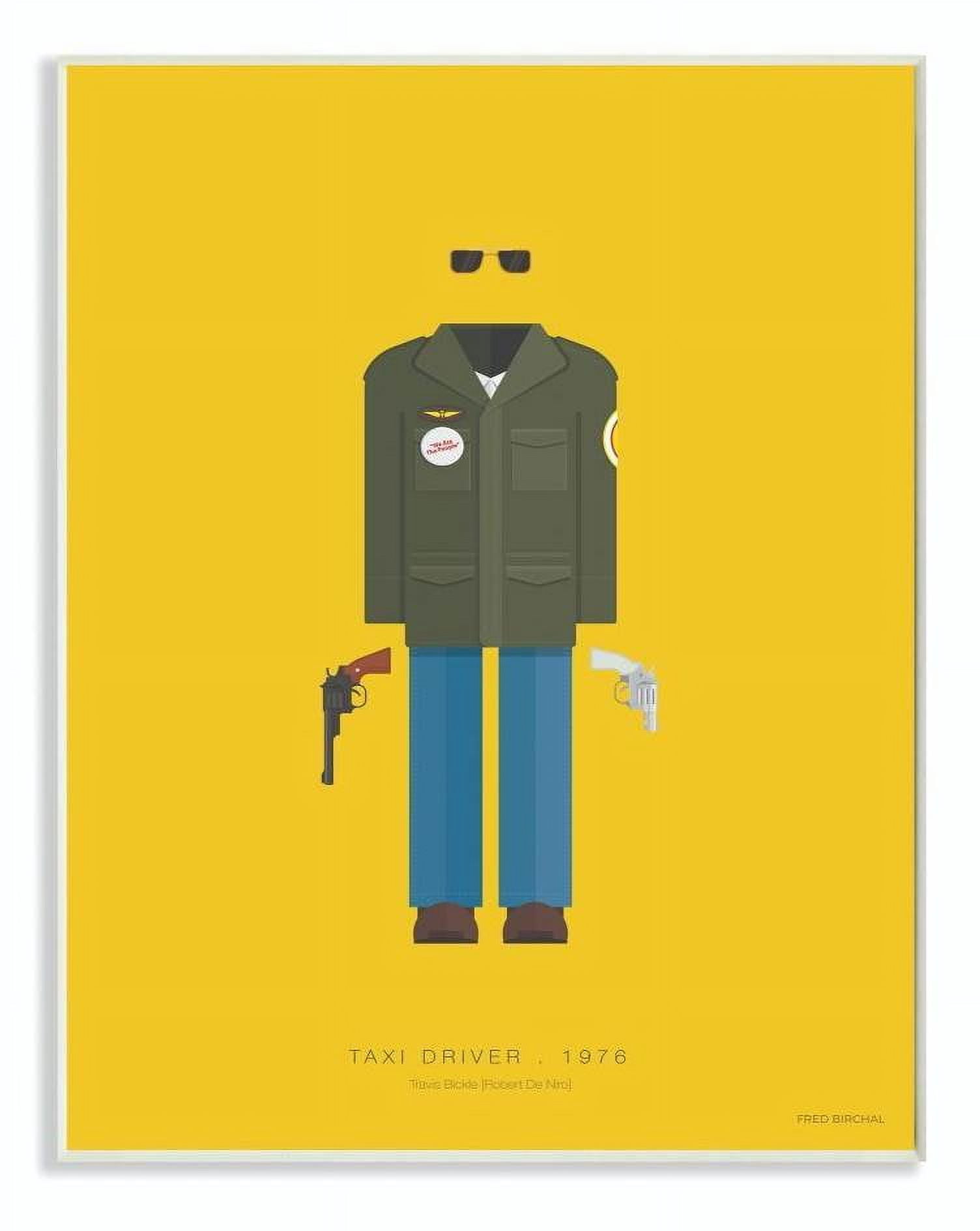 Stupell Industries Taxi Driver Famous People Characters Fashion Design Wall Plaque by Fred Birchal