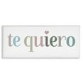 thumbnail image 1 of Stupell Industries Te Quiero Romantic Spanish Typography Painting White Framed Art Print Wall Art, 30 x 13, 1 of 9