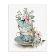 thumbnail image 1 of Stupell Industries French Country Tea Cup Chinoiserie Blossoms Canvas Art, 24 x 30, by Kim Allen, 1 of 8