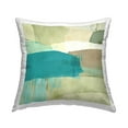 thumbnail image 1 of Stupell Industries Teal & Beige Abstract Decorative Printed Throw Pillow, 18 x 18, 1 of 5