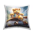 thumbnail image 1 of Stupell Industries Teddy Bear Pilot Decorative Printed Throw Pillow, 18 x 18, 1 of 8