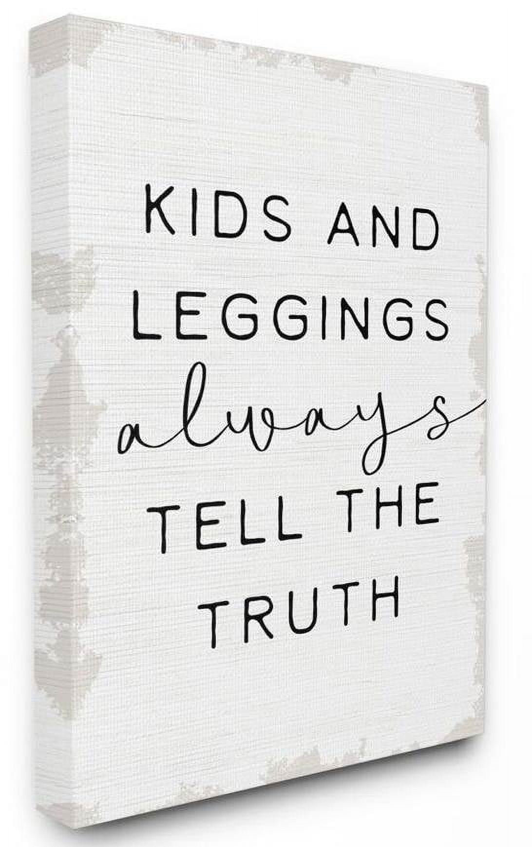 Stupell Industries Tell The Truth Funny Family Word Design Canvas Wall Art by Daphne Polselli