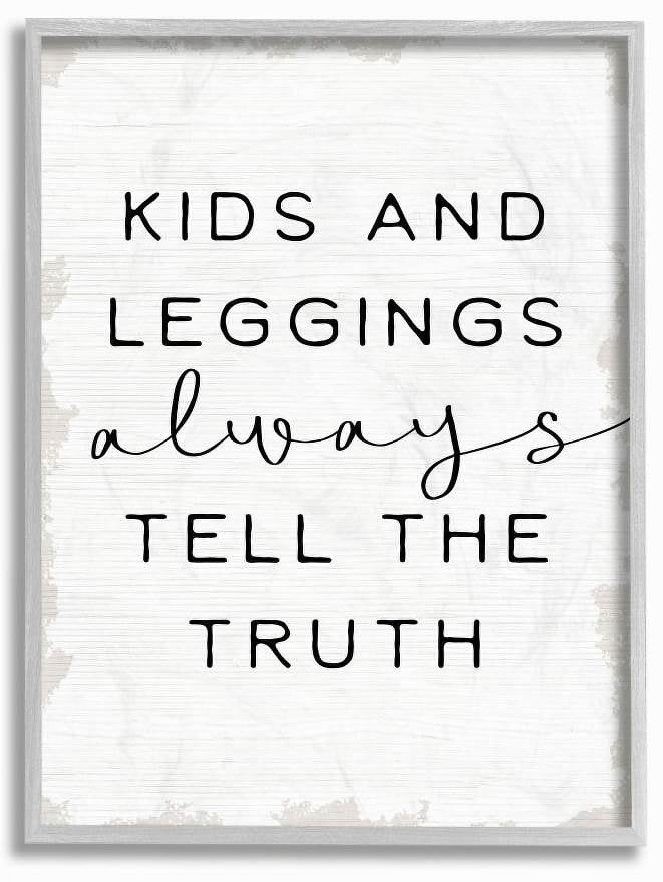 Stupell Industries Tell The Truth Funny Family Word Design Framed Wall Art by Daphne Polselli