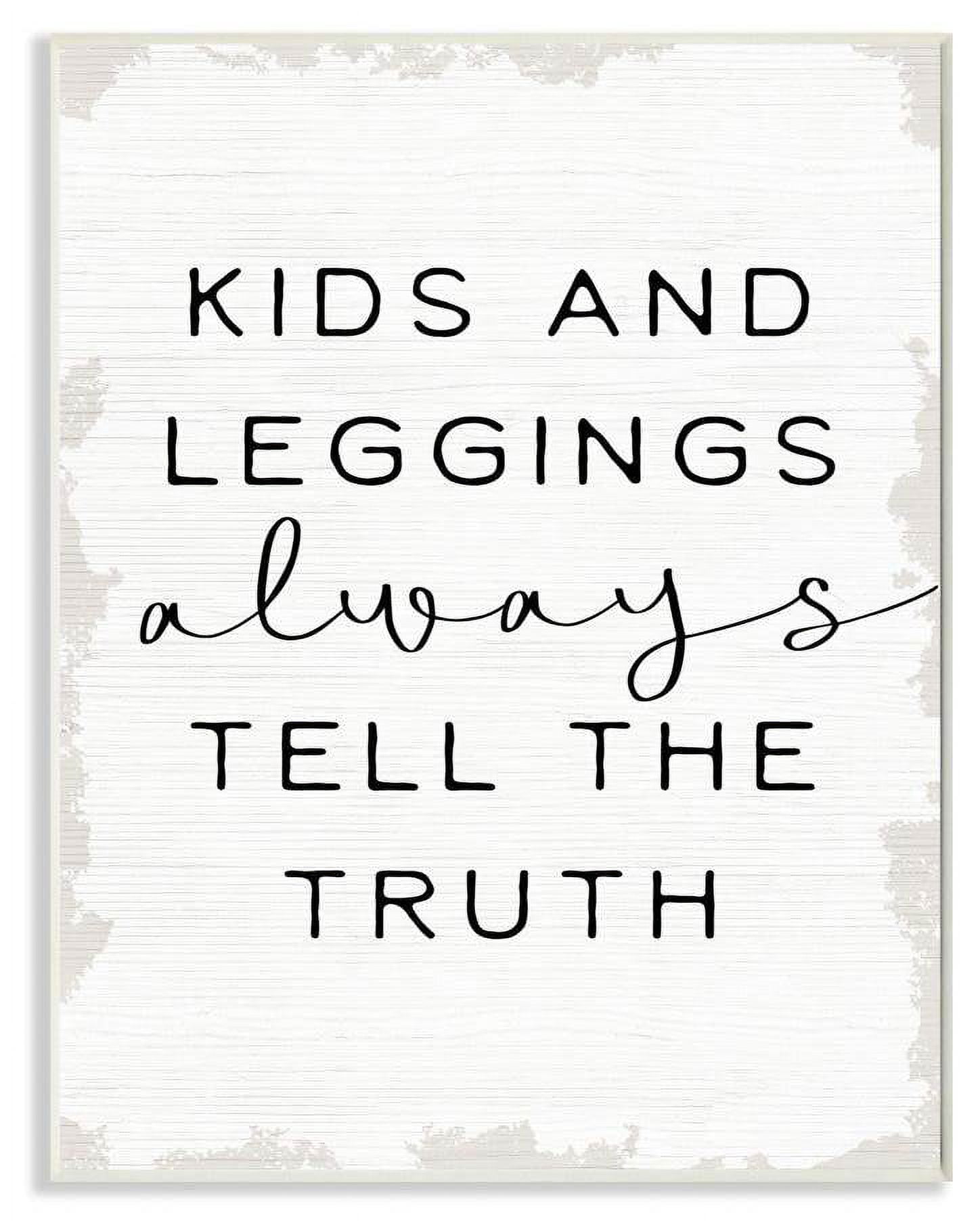Stupell Industries Tell The Truth Funny Family Word Design Wall Plaque by Daphne Polselli