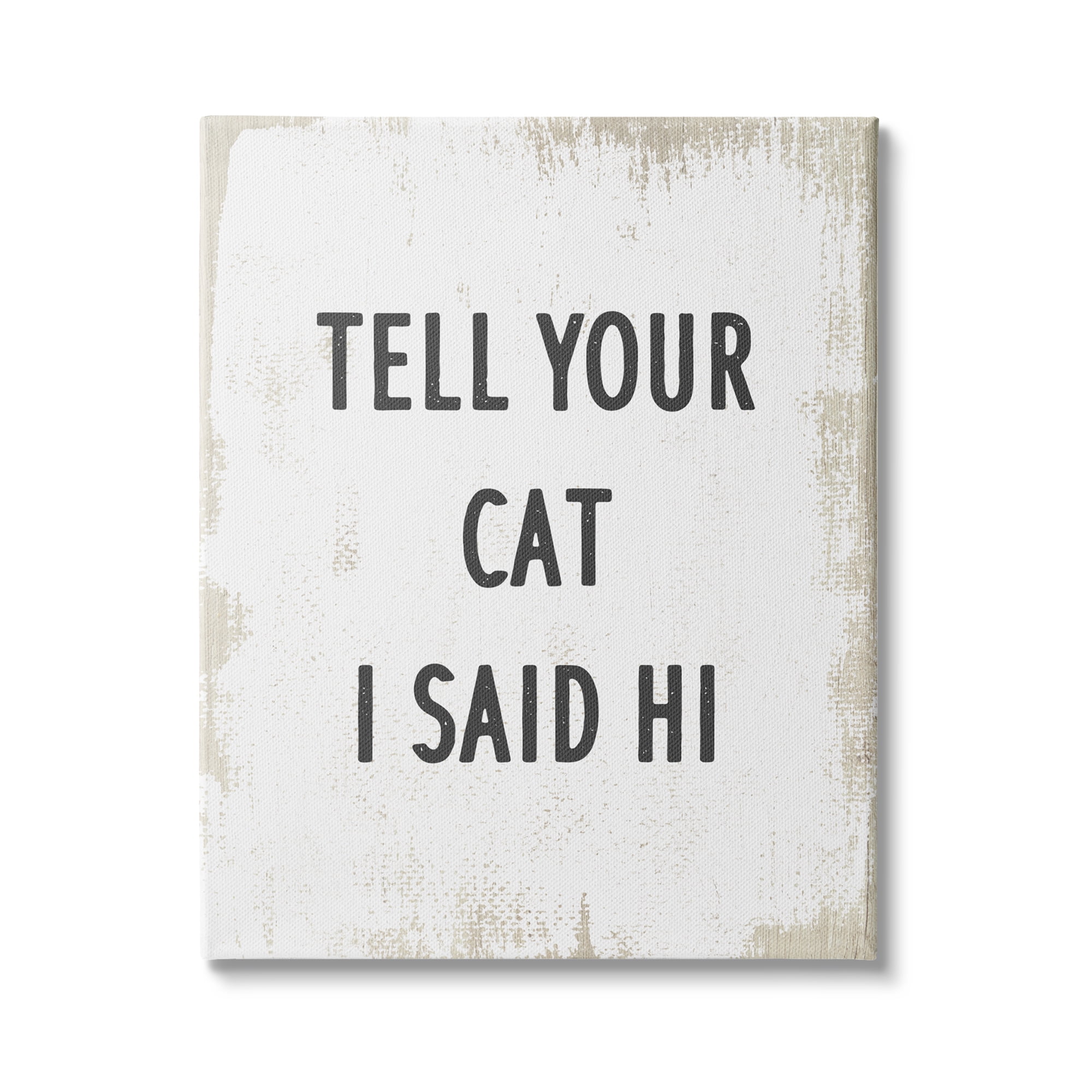 Stupell Industries Tell Your Cat I Said Hi Phrase Feline Fun, 24 x 30, Design by Daphne Polselli