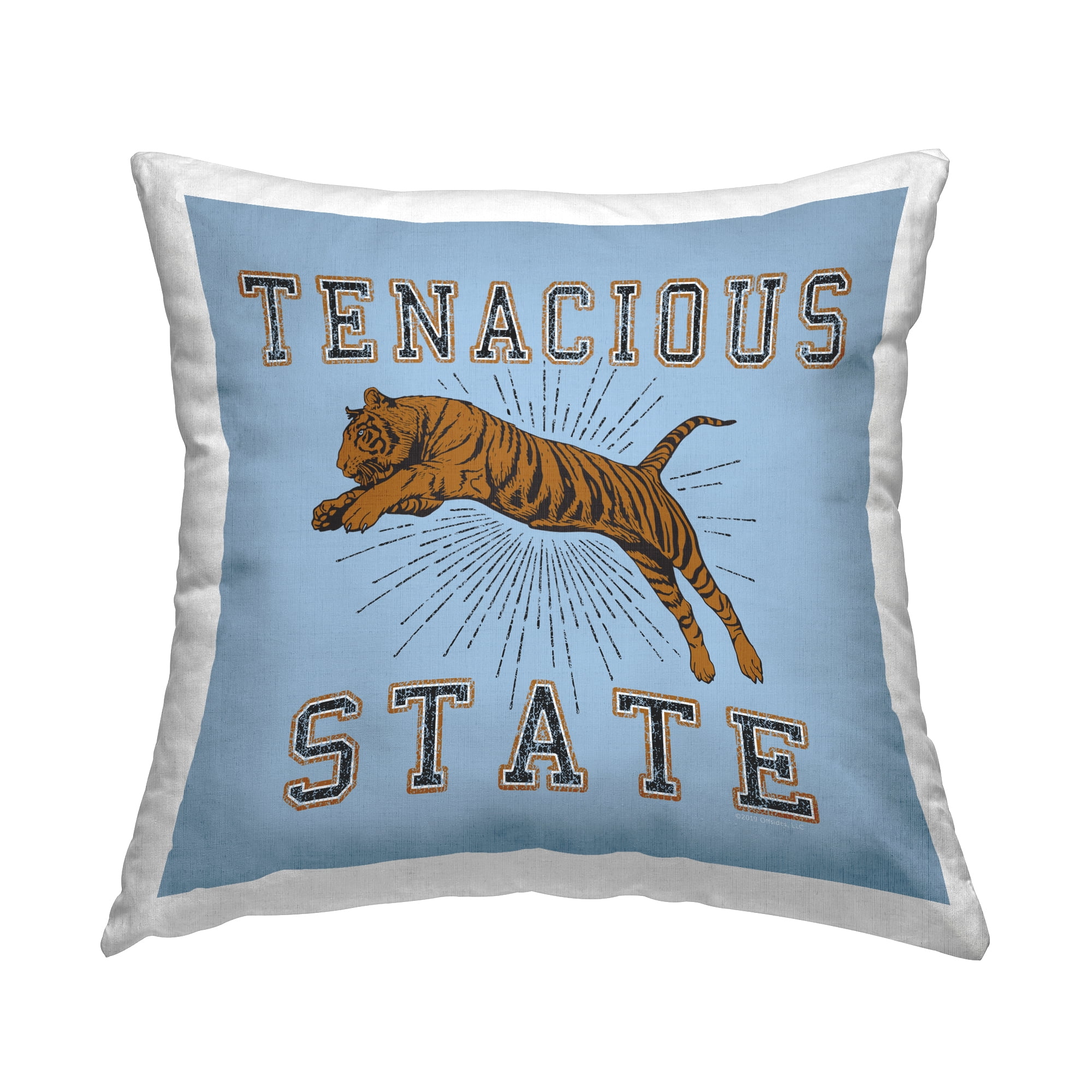 Stupell Industries Tenacious Tiger State Decorative Printed Throw Pillow Design by Spirit Animals/Life Is High.