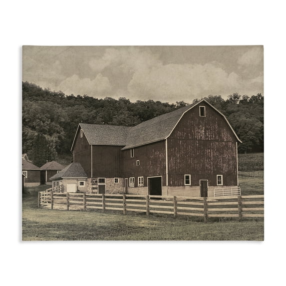 Stupell Industries Farmhouse Tender Living Space Barn Canvas Art, 20 x 16, by Marcus Prime