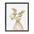 thumbnail image 1 of Stupell Industries Cottage Tender Mama Rabbit Black Floating Frame Canvas Art, 17 x 21, by Arlington Prints, 1 of 8