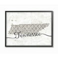 thumbnail image 1 of Stupell Industries Tennessee Patterned Grey US State Design Framed Wall Art by Ziwei Li, 1 of 8