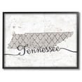 thumbnail image 1 of Stupell Industries Tennessee Patterned Grey US State Design Framed Wall Art by Ziwei Li, 1 of 5