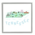 thumbnail image 1 of Stupell Industries Tennessee Visual State Map Travel & Places Painting Gray Framed Art Print Wall Art, 1 of 7