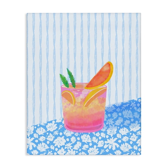 Stupell Industries Tequila Spritz Still Life Canvas Wall Art design by Dina Riddle, 40 x 30