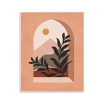 Stupell Industries Terracotta Boho Window Landscape & Nature Painting Unframed Art Print Wall Art, 11 x 14