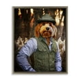 thumbnail image 1 of Stupell Industries Traditional Terrier Dog Classic Clothing Brown Floating Frame Canvas Art, 17 x 21, by Karen Burke, 1 of 8