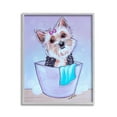 thumbnail image 1 of Stupell Industries Terrier with Soap Bubbles Animals & Insects Painting Gray Framed Art Print Wall Art, 11 x 14, 1 of 9