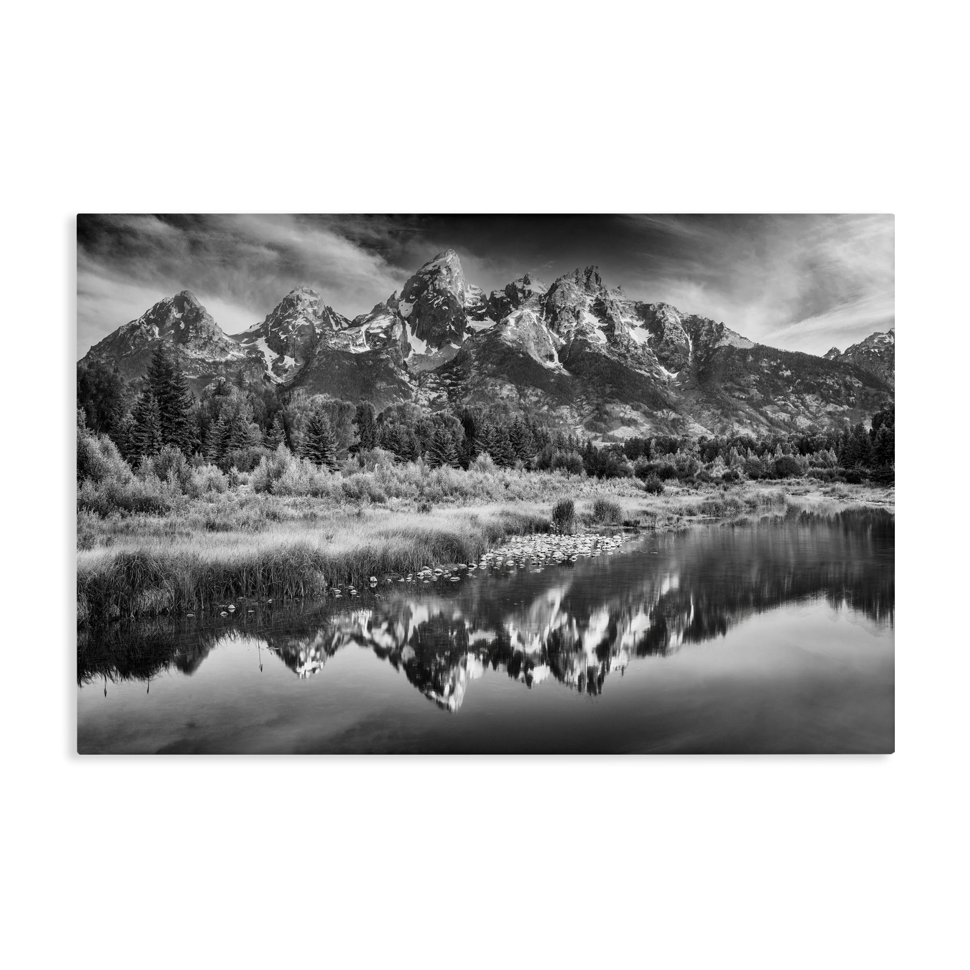 Stupell Industries Teton Mountain Reflections Canvas Wall Art, design by Rick Berk