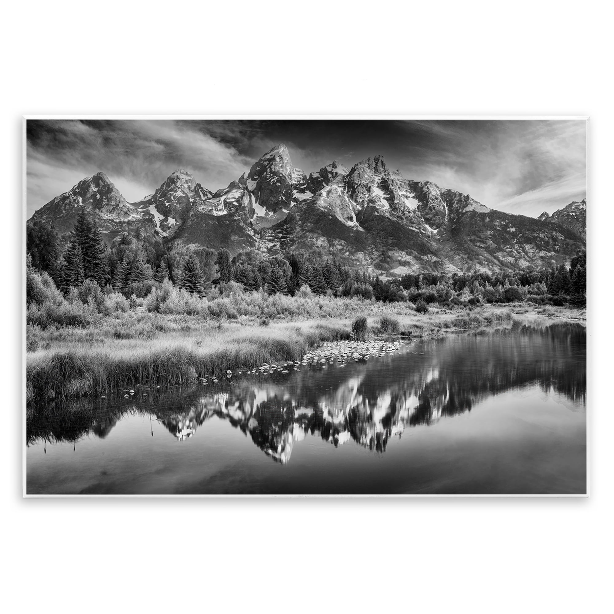 Stupell Industries Teton Mountain Reflections Wall Plaque Art, design by Rick Berk