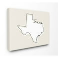 thumbnail image 1 of Stupell Industries Texas Home State Map Neutral Print Design Canvas Wall Art by Daphne Polselli, 1 of 3
