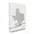thumbnail image 1 of Stupell Industries Texas Patterned Grey US State Design Canvas Wall Art by Ziwei Li, 1 of 6