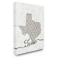 thumbnail image 1 of Stupell Industries Texas Patterned Grey US State Design Canvas Wall Art by Ziwei Li, 1 of 5