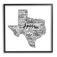 thumbnail image 1 of Stupell Industries Texas State Typography Graphic Art Black Framed Art Print Wall Art, Design by The Saturday Evening Post, 1 of 8