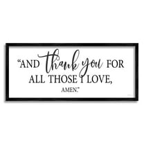 Stupell Industries Thank You For Those I Love Spiritual Phrase, 24 x 10, Design by Lettered and Lined