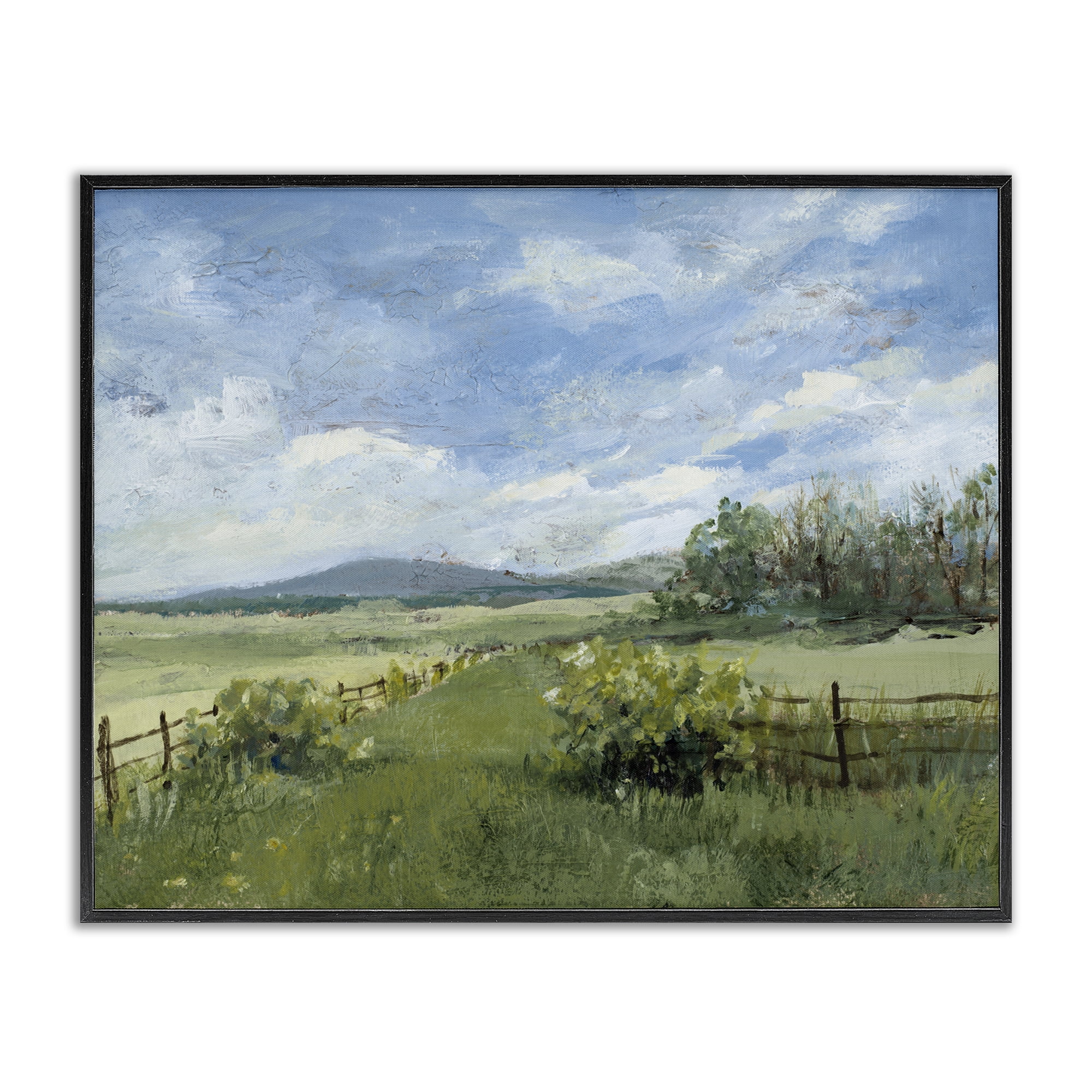 Stupell Industries Thank You Nature Landscape Black Framed Giclee Art, design by Lanie Loreth