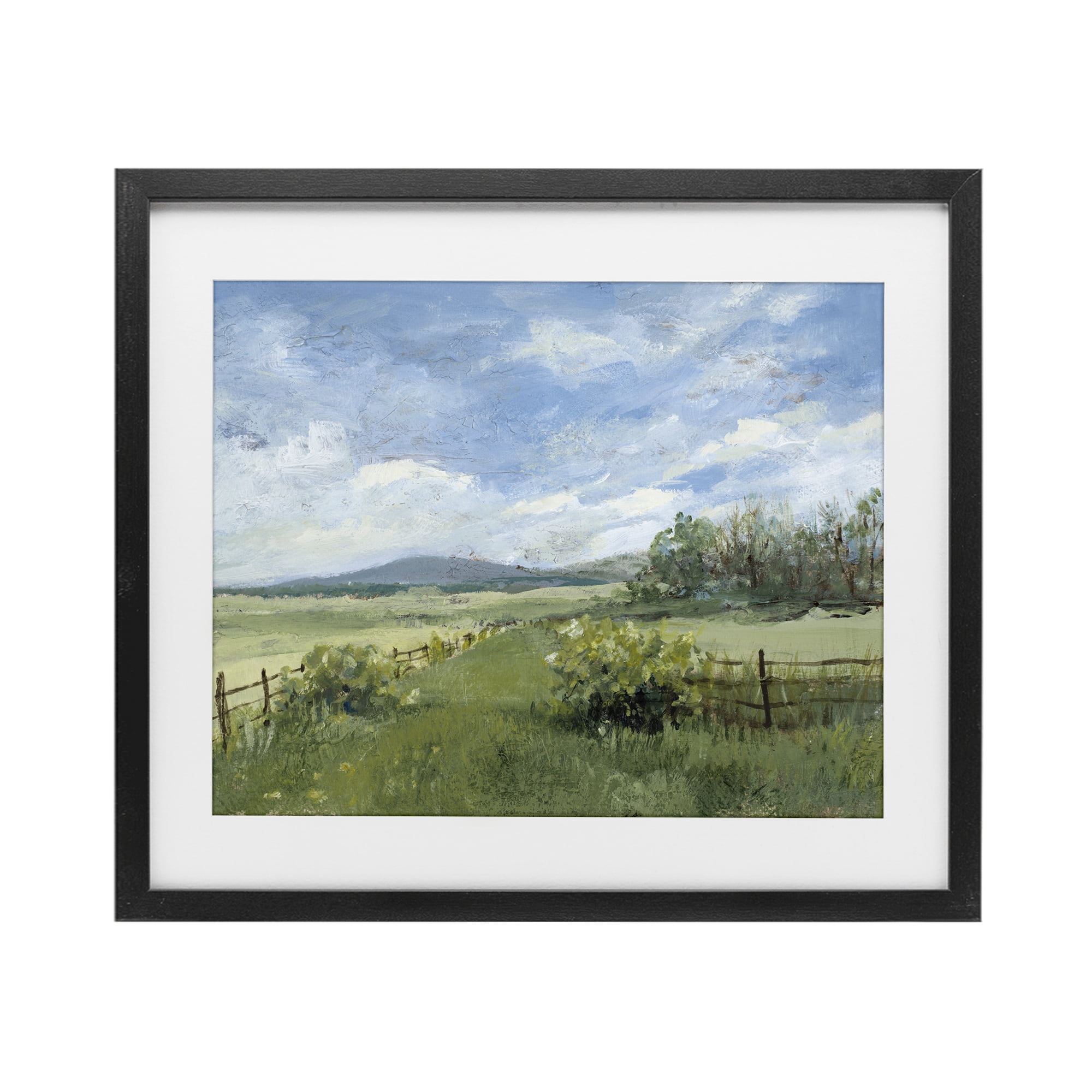 Stupell Industries Thank You Nature Landscape Black Framed Print Under Glass, design by Lanie Loreth
