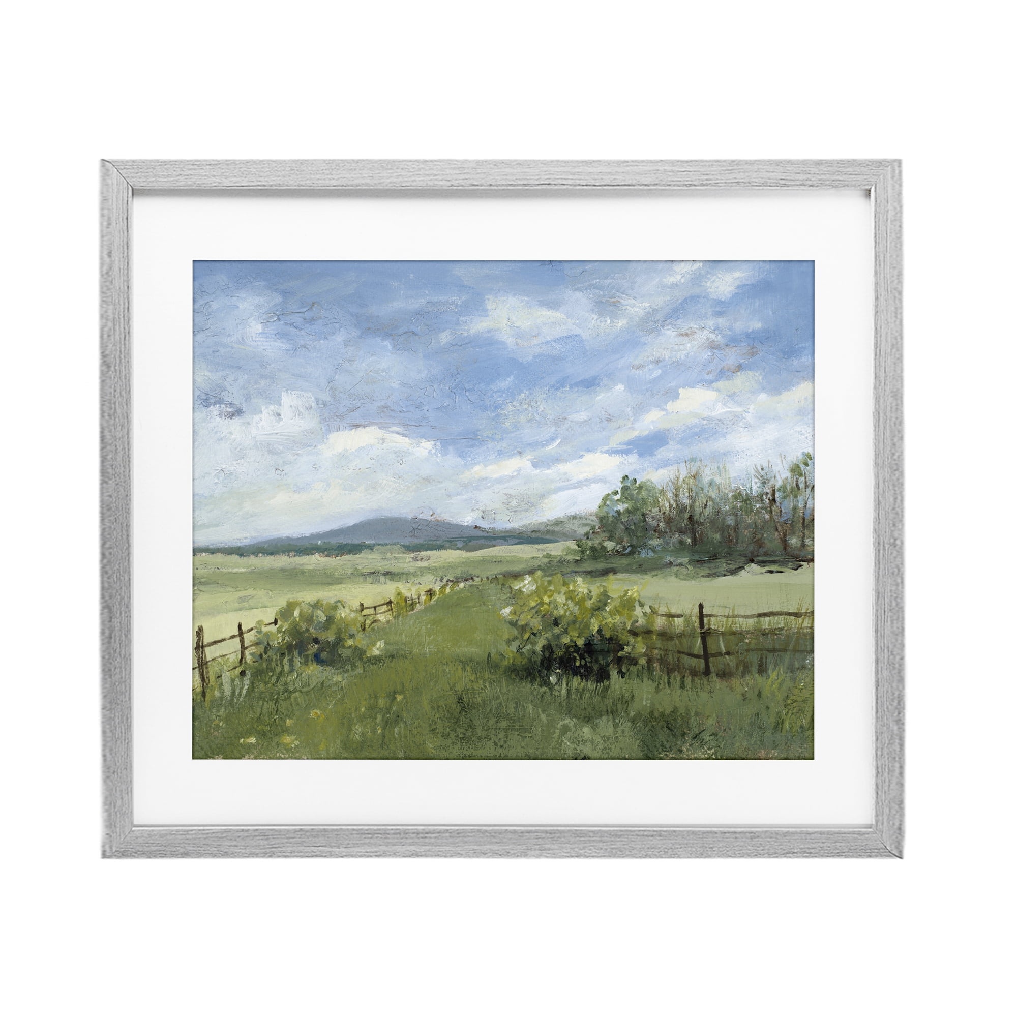 Stupell Industries Thank You Nature Landscape Gray Framed Print Under Glass, design by Lanie Loreth