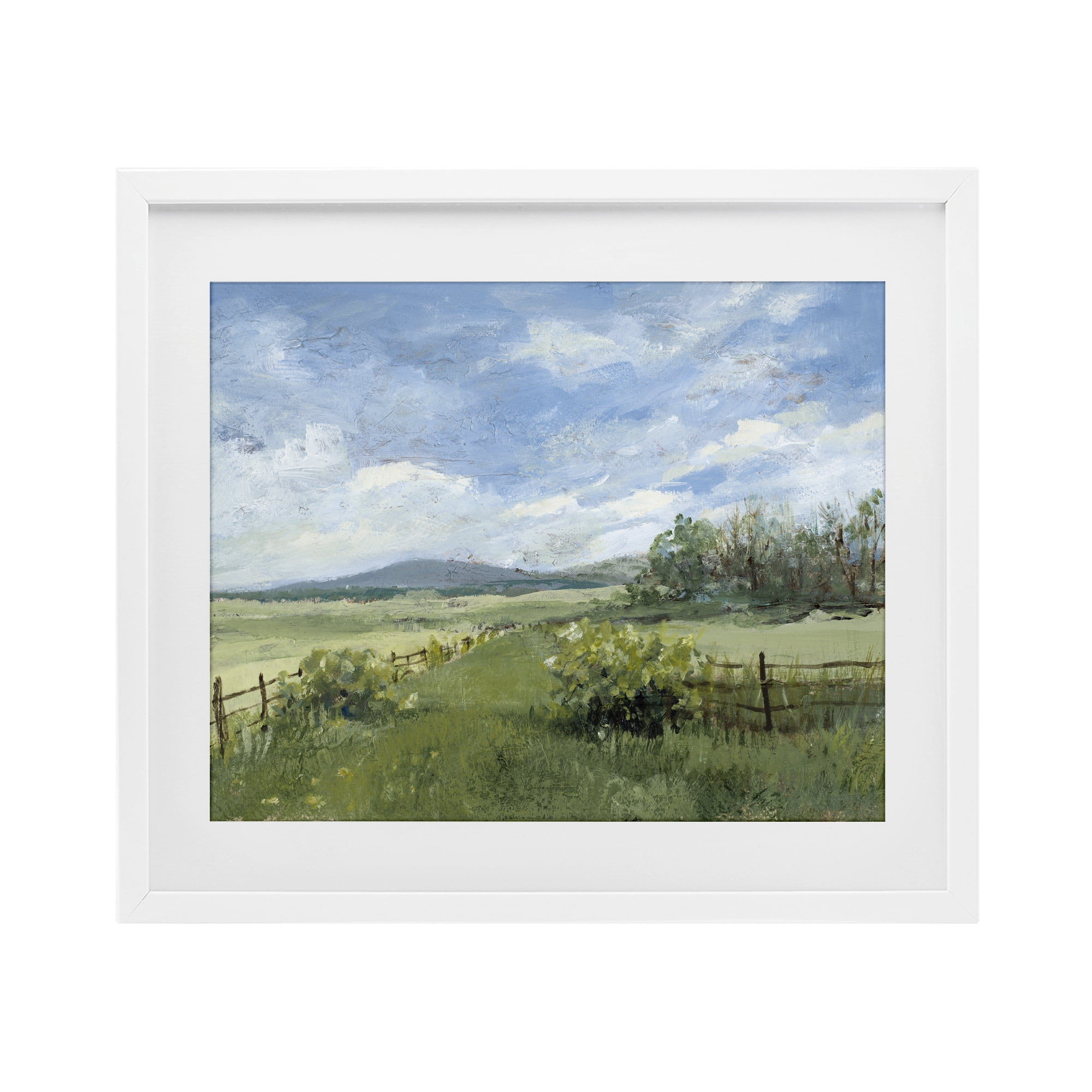 Stupell Industries Thank You Nature Landscape White Framed Print Under Glass, design by Lanie Loreth