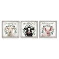 thumbnail image 1 of Stupell Industries Thankful Grateful Blessed Country Animals & Insects Painting Gray Framed Art Print Wall Art, 17 x 17, Set of 3, 1 of 9