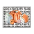 thumbnail image 1 of Stupell Industries Thankful Grateful Blessed Typography Grey Plaid Farm Pumpkins, 24 x 30, Designed by Valerie Wieners, 1 of 7