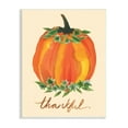 thumbnail image 1 of Stupell Industries Thankful Orange Pumpkin Leaf Botanicals Autumn Plants Graphic Art Unframed Art Print Wall Art, Design by Heather McLaughlin, 1 of 5