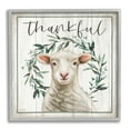 thumbnail image 1 of Stupell Industries Thankful Phrase Sheep Holiday Painting Gray Framed Art Print Wall Art, 12 x 12, 1 of 8