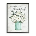 thumbnail image 1 of Stupell Industries Thankful Phrase White Ranunculus Floral Bouquet Milk Tin, 24 x 30, Design by Lettered and Lined, 1 of 7