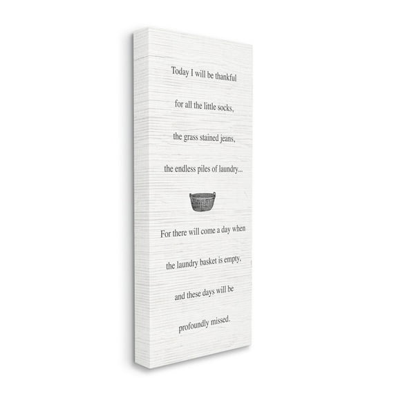 Stupell Industries Thankful for the Mess Phrase Inspirational Family Quote Designed by Daphne Polselli