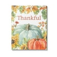 thumbnail image 1 of Stupell Industries Thankful with Fall Harvest Holiday Painting Gallery Wrapped Canvas Art Print Wall Art, 36 x 48, 1 of 8