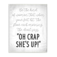 thumbnail image 1 of Stupell Industries That Kind of Woman Humorous Phrase Rustic Script,13 x 19,Designed by Daphne Polselli, 1 of 6