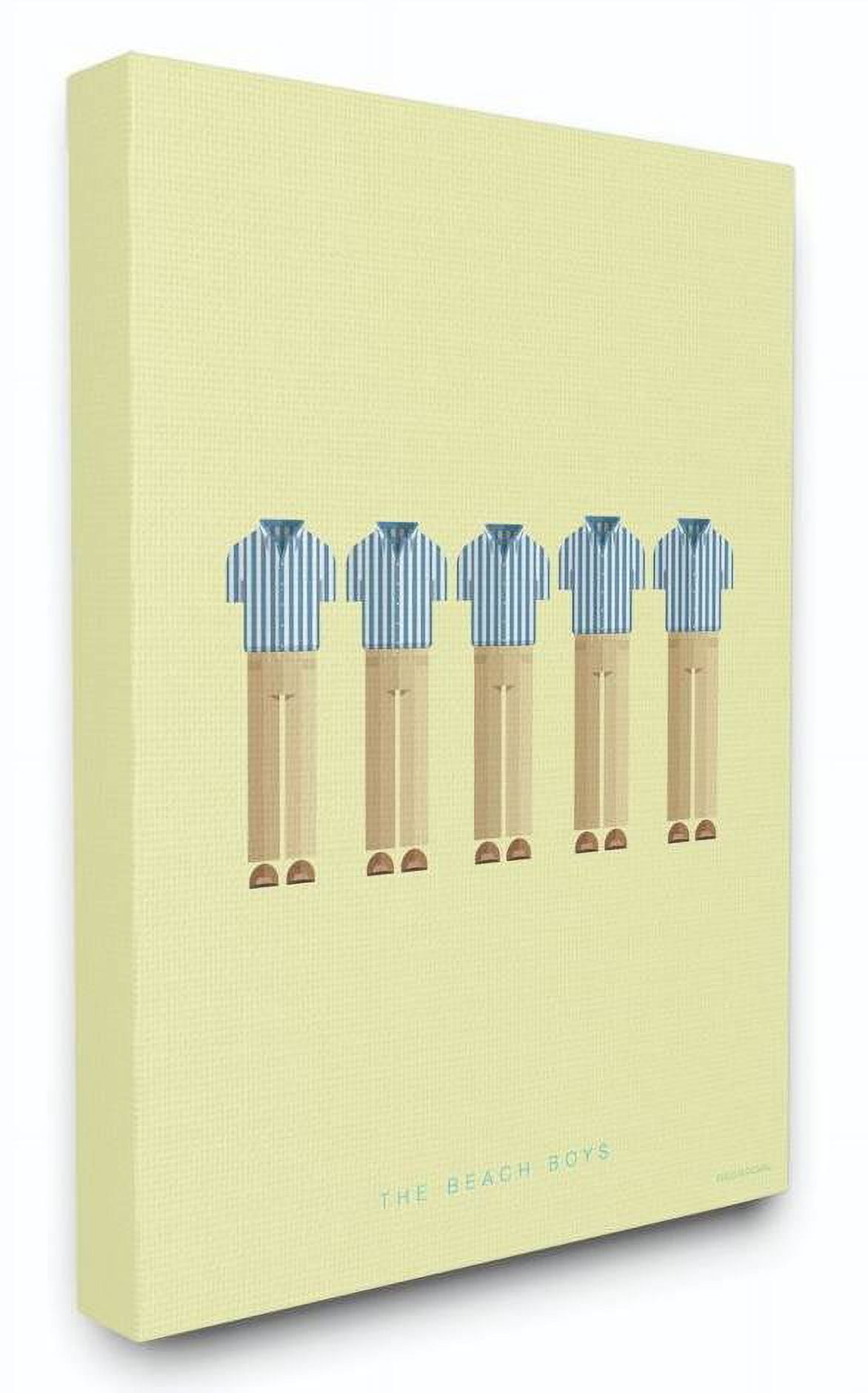 Abstract Celebrity Canvas Wall Art in Beige and Blue