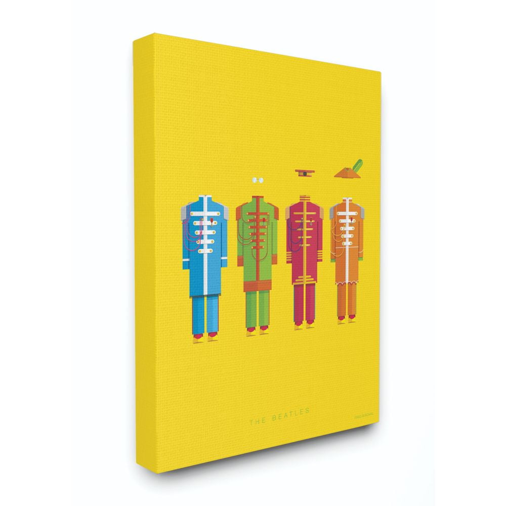Stupell Industries The Beatles Famous People Characters Fashion Design Canvas Wall Art by Fred Birchal