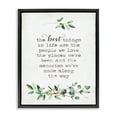 thumbnail image 1 of Stupell Industries The Best Things In Life Are People Plants Typography Jet Black Framed Floating Canvas Wall Art, 16x20, by Marla Rae, 1 of 5